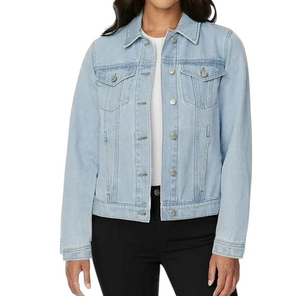 Buffalo David Bitton Classic Denim Jacket XS Light Indigo Versatile Timeless NWT - Picture 1 of 12
